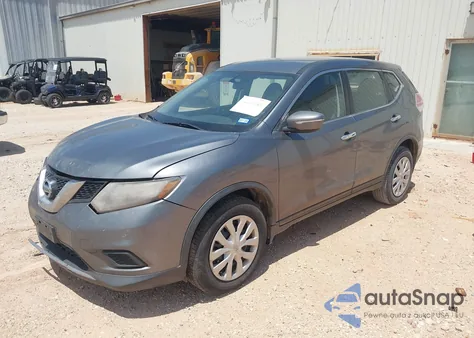 2015 Nissan Rogue S из США, поврежденный, VIN KNMAT2MT1FP573999